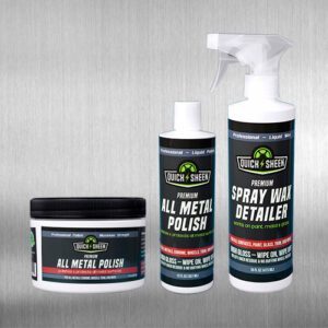 All Metal Polish container and bottle with Spray Wax Detailer bottle