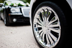shiny chrome wheels